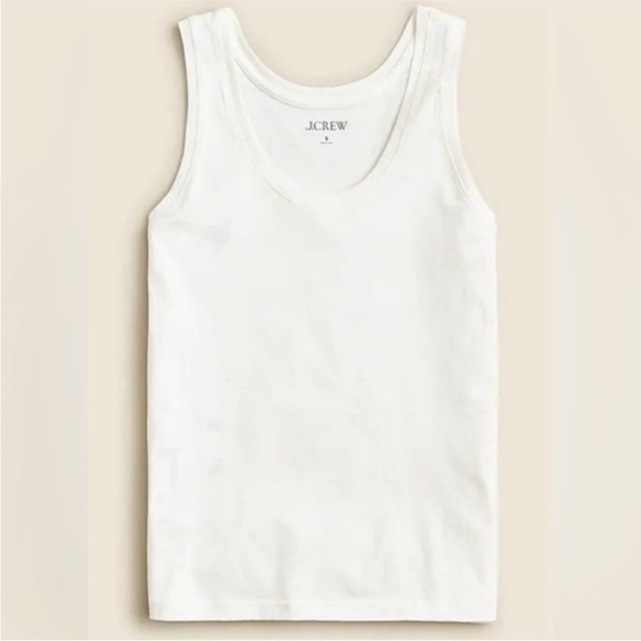 NWT! J.Crew Women's Pima Cotton Scoopneck Tank. Medium BY408 - Picture 1 of 5